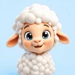 FlockFound sheep mascot
