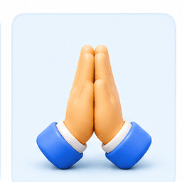 3D prayer hands