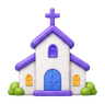 3D church icon