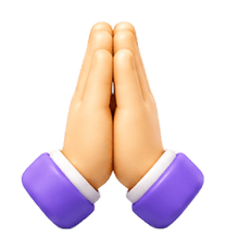 3D prayer hands